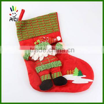 hot selling new design cheap felt christmas socks