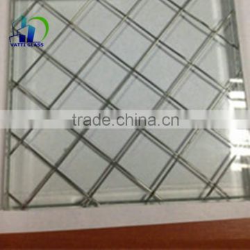 6mm wire glass clear wired glass Wire Laminated decorative Glass