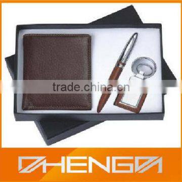 High Quality Customized Made-in-china Black Leather Gift Set For Packaging(ZDG12-031) photo-3