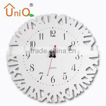 Beautiful MDF round wood wall clock for decoration