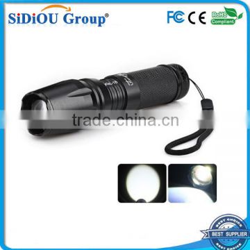 aluminum led flashlight zoom