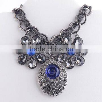 MUB 2015 new design handmade beautiful perfume necklace heart European and American style