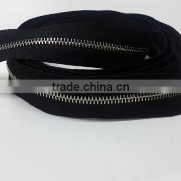 2# Metal Zippers, Platinum Color Plating, Long Chain