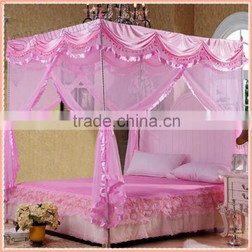 rectangular mosquito net bed canopy 100% polyester china textile factory