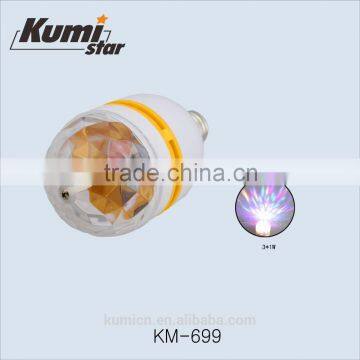 3*1W rechargeable rotary switch lights flashing lamp cup KM-699