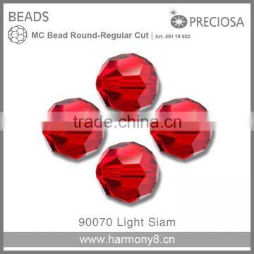 Regular Cut Glass Beads Round shape Preciosa MC Beads