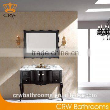 CRW GA009 Bathroom Vanities with Legs Cabinet with Mirror