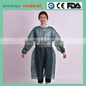 Medical Nonwoven Sterile Disposable Surgical Gown for Patient with certificate supplier with CERTIFICATE supplier