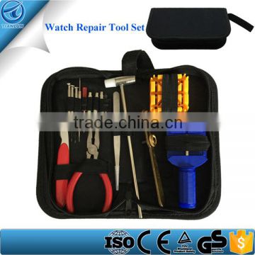 Professional 16 Piece Portable Watch Repair Tool Kit Included Watch Strap Pin Removal Tool Watch Link Opener Tool