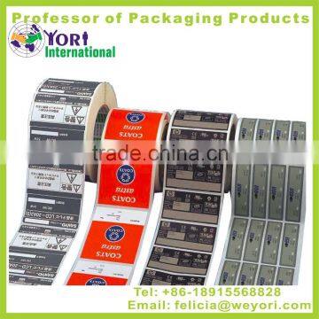 Yori High quality printing pvc sticker label epoxy sticker