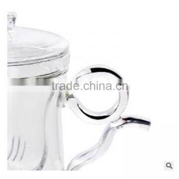 Heat Resistant New Design 360ml Borosilicate Glass Tea Cup/pot for Office With Creative Handle.in Stock. photo-4