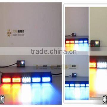 Police emergency flashing warning led light bar,used police emergency strobe light bar with siren horn speaker