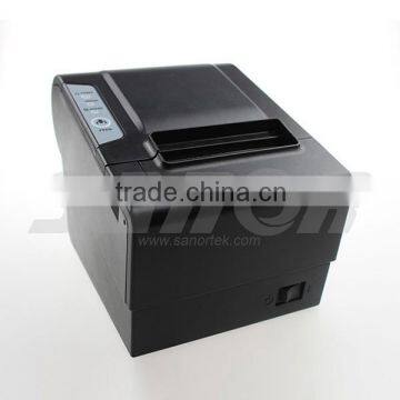 NEW 80mm pos auto cut thermal receipt printer with three interface serial+USB+LAN