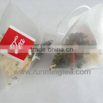 OEM Servies Heat Seal Food Grade Transparent Pyramid Tea Bag Varies Kind Of Tea Bag