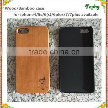 Wood Cartoon Phone Case With Custom Design