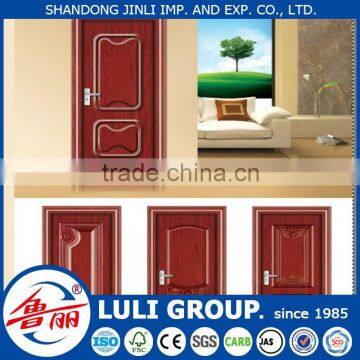 melamine faced moulded door skin from shandong LULI GROUP China manufacturers