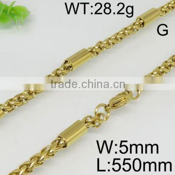 Fashion style gold plating body chain necklace