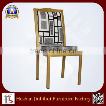 Golden Aluminium Hotel Chair for Dining Room