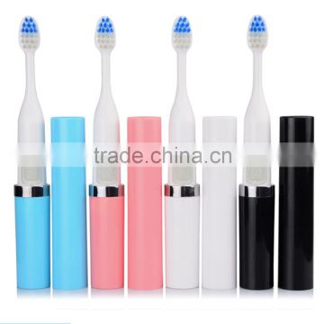 Dental care ultrasound electric toothbrush with two brush heads