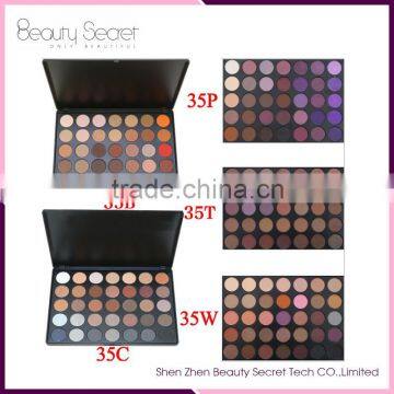 Amazon hot sale 35color eyeshadow palette with high quality cream for Charistmas