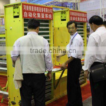 Automatic poultry farming machine -- egg collection system