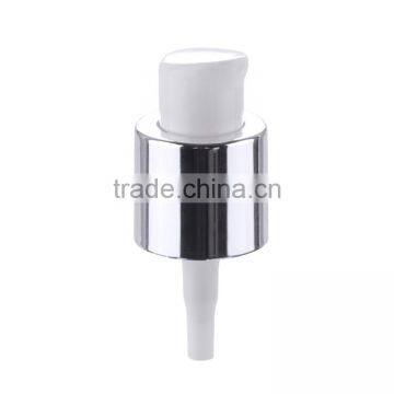Good Quality Cream Pump With Silver Aluminum Collar photo-3