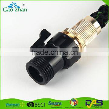 China Reputed Maufacturer1000D Dacron Material and 1/2'' Diameter Brass Fitting Garden Expandable Coil Hose photo-4