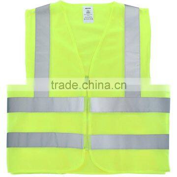 High Visibility Neon Green Safety Vest With Reflective Strips and Mesh Fabric and Pockets, ANSI/ISEA Standard | Size L photo-4