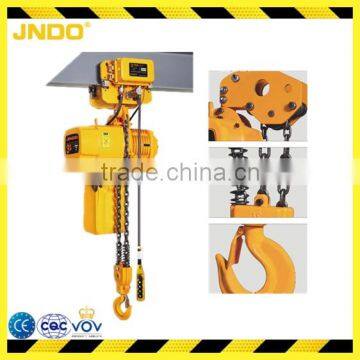 CE approved 3 ton electric chain hoist with triple chain