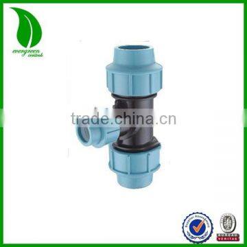 PP Equal Tee water Compression Fittings