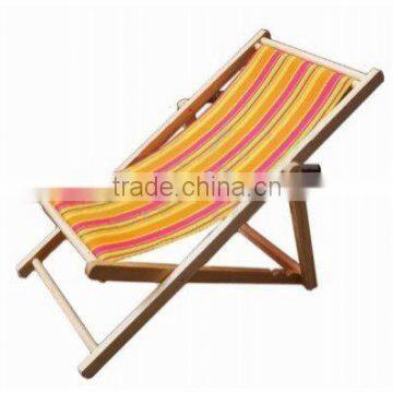 wooden beach chair