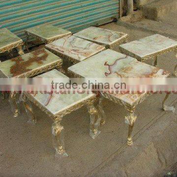 PAKISTAN NATURAL GOOD SALE ONYX TABLES COLLECTION photo-2
