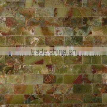 EXPORT QUALITY HOT SALE CHEAP PRICE DARK GREEN ONYX MOSAIC TILES COLLECTION