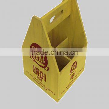 China Factory Supply Pine/paulownia Wooden Wine Box, Christomas Wood Craft and Gifts Using for Wine Bucket photo-5