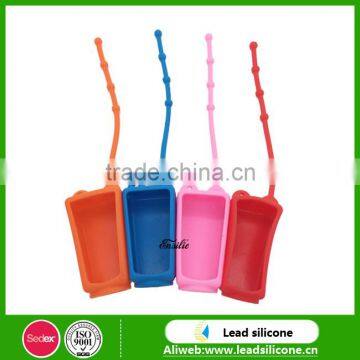 Siliocne Hand Sanitizer Silicone Holder With Plain Colour photo-2