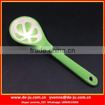 Funny Fruit Colorful Small Soup Porcelain Spoon