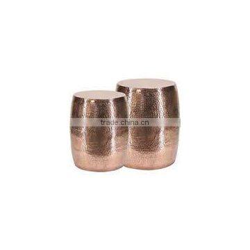 Copper Hammered Side Table photo-2