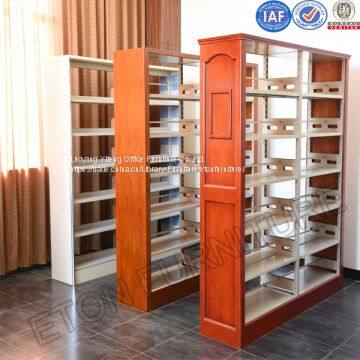 Library Double Sided Bookcase Furniture Metal Multi-layer Book Shelf