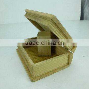 2015 New Design Book Shape do Old Wooden Storage Box,cigarette Storage Box photo-2