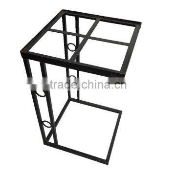 Dongguan furniture modern metal iron black end side table frame