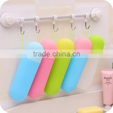Colorful Portable Travel Toothbrush Case Toothbrush Box Toothpaste Box Dental Tool Box photo-2