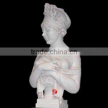 antique nude female bust statue