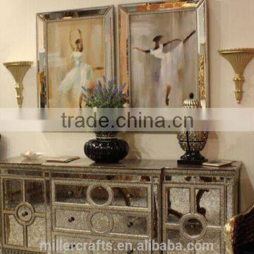 Framed Dancing Girl Portait Paintings Art on Canvas Texture Abstract photo-2