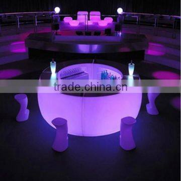 Outdor Party Used Waterproof LED Illuminated Bar furniture Set counter