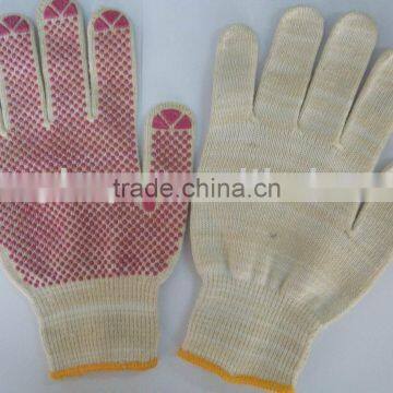 PVC dotted gloves for construction workers