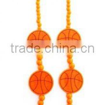 Mardi Gras latest design flashing LED basketball beads necklace