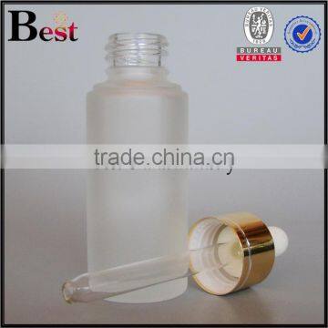 China Cosmetic Perfume Essential Oil Frosted Glass Bottle 30 ml With Plastic Dropper Bottle Glass Wholesale photo-5