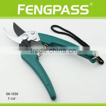 S6-1030 Plastic Handle Black Blade Tree Pruning Garden Scissors photo-2