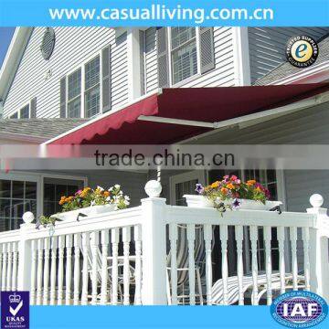 2x1.5M Manual Aluminum Retractable Porch Outdoor Awnings