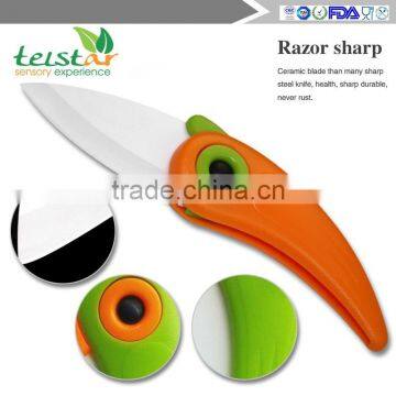 High Quality Bird Shaped Home Stylish Foldable Ceramic Pocket Knife photo-5